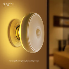 Loskii DX-004 360° Rotation Human Body Sensor LED Night Light Magnetic Holder USB Rechargeable Lamp