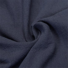 INCERUN Mens Vintage Cotton Stand Collar Long Sleeve Shirts