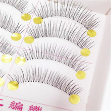 10 Pairs Natural Long Black Fake False Handmade Eyelashes Eye Lashes Makeup