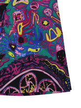 Women Floral Printed Loose 3/4 Sleeves O-Neck Dress