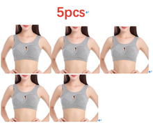 Sports bra large size cotton yoga vest gathers sleep nursing bra without rims