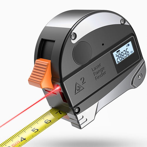 WINAPEX 30M Laser Rangefinder Anti-fall Steel Tape High Precision Infrared Digital Laser Distance Meter Measure Distance Tool Tape