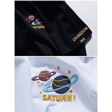 Round neck embroidery creative short sleeve T-shirt