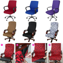 S/M/L Office Computer Chair Cover Side Zipper Design Arm Chair Cover Recouvre Chaise Stretch Rotating Lift Chair Cover