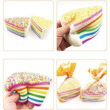 SquishyFun Jumbo Squishy Rainbow Shortcake Slow Rising Gift Decor Toy