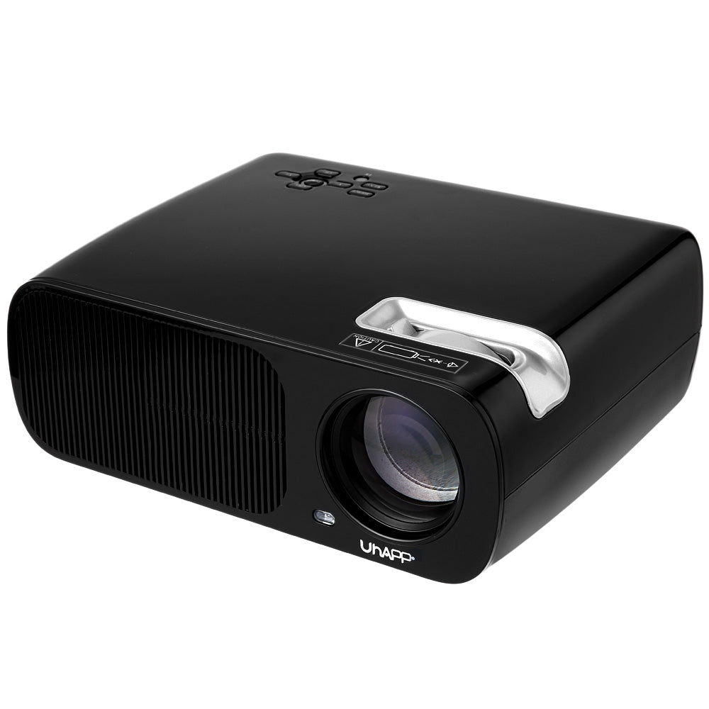 UhAPPy U20 LCD Projector 1GB + 8GB 2600Lm 800 x 480 Pixels 3D Android 4.4 Amlogic S805 Quad-Core 2.4G WiFi Connectivity