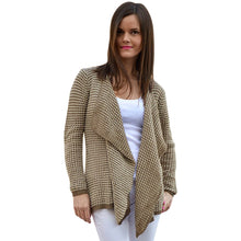 Casual Collarless Long Sleeve Knitted Women Cardigan