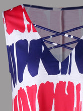Sleeveless Printed Tunic Handkerchief T-shirt