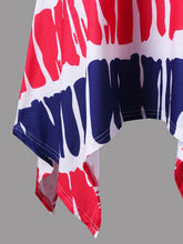 Sleeveless Printed Tunic Handkerchief T-shirt