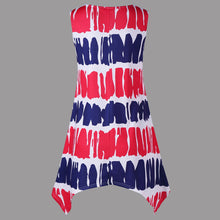 Sleeveless Printed Tunic Handkerchief T-shirt