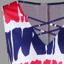 Sleeveless Printed Tunic Handkerchief T-shirt