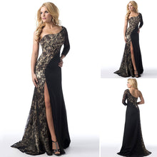 SOVALRO Lace stitching Single sleeve Party Dress