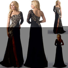 SOVALRO Lace stitching Single sleeve Party Dress