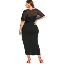 Plus Size Women Round Neck Short Sleeve Long Dress Twinset Tunic Clothing