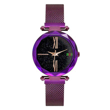 Luxury Rose Gold Women Watches Minimalism Starry Sky Magnet Buckle Fashion Casual Female Wristwatch Waterproof Roman Numeral