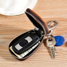 Men Women Retro Genuine Leather Car Key Holder Key Bag Keychain Wallet
