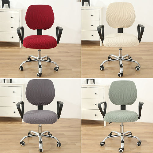 Swivel Computer Stretch Chair Covers Armchair Back Seat Decor Office Rotating Set