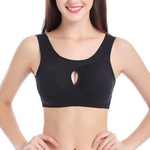 Sports bra large size cotton yoga vest gathers sleep nursing bra without rims