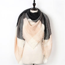 New Fashion Winter Scarf Women Triangle Warm Plaid Scarf Luxury Brand Ladies Cashmere Scarves and Shawls Gift