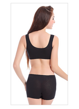 Sports bra large size cotton yoga vest gathers sleep nursing bra without rims