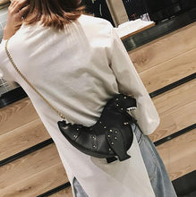 Dusun rivet personality dinosaur design fashion leather cross body mini shoulder bag women chain handbag shoulder bag gift Female