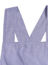 Japanese Style Vintage Women Stripe Cross Back Aprons Dress