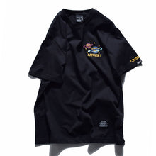 Round neck embroidery creative short sleeve T-shirt