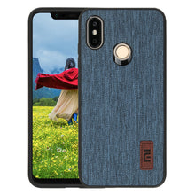 Bakeey Luxury Fabric Splice Soft Silicone Edge Shockproof Protective Case For Xiaomi Mi8 Mi 8 