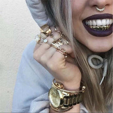 New Hip Hop Teeth Grillz Set Top Bottom Mouth Teeth Grills Fashion Removable Dental Grills Jewelry