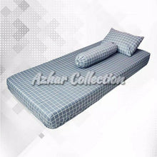 sprei motif kotak hitam/abu abu/merah/biru/putih( tanpa bedcover)