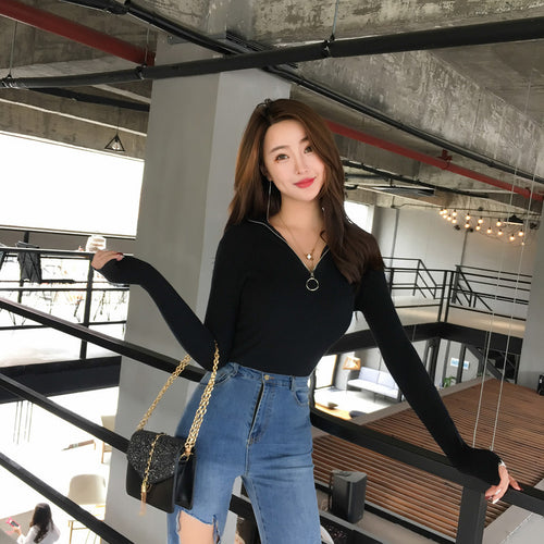 Zipper sweater