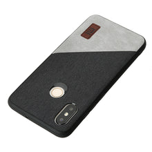 Bakeey Luxury Fabric Splice Soft Silicone Edge Shockproof Protective Case For Xiaomi Mi8 Mi 8 