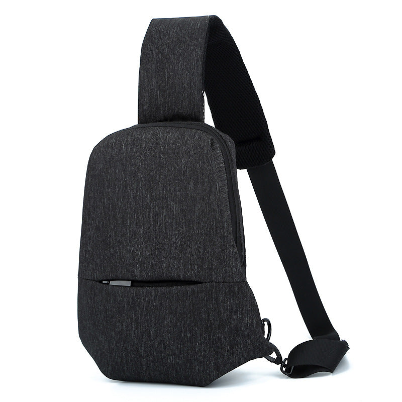 Male chest bag new Korean plate multi function outdoor leisure men's single shoulder slant bag