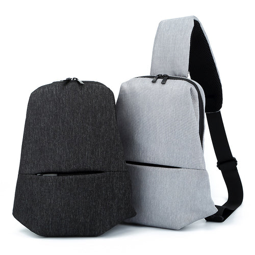 Male chest bag new Korean plate multi function outdoor leisure men's single shoulder slant bag