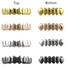 New Hip Hop Teeth Grillz Set Top Bottom Mouth Teeth Grills Fashion Removable Dental Grills Jewelry