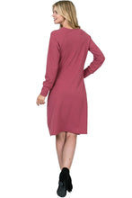 Maya's Place Betty Dress-Women's Front Tie Long Sleeve Party Cocktail Dress