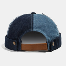 Collrown Men's Landlord Hat Summer Street Trends Melon Cap Denim Brimless Hats