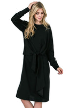 Maya's Place Betty Dress-Women's Front Tie Long Sleeve Party Cocktail Dress