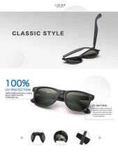 Mens Polarized Sunglasses for Womens UV 400 Protection Grey Green Lens Matte Black Frame 54MM