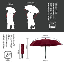 Agedate Folding Umbrella Auto Open & Close Heavy Duty 12 Ribs Large Men's Umbrella Teflon Super Water Repellent 210T High Strength Glass Fiber Windproof with Umbrella Case