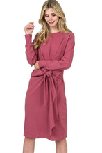 Maya's Place Betty Dress-Women's Front Tie Long Sleeve Party Cocktail Dress