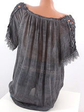 Women Lace Crochet Short Sleeve Shirts