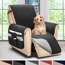ASHLEYRIVER Recliner Chair Cover,Recliner Slipcover, Recliner Covers for Dogs,Recliner Slipcover,Recliner Protector(Recliner Medium:Burgundy/Beige)