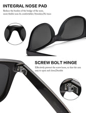 Mens Polarized Sunglasses for Womens UV 400 Protection Grey Green Lens Matte Black Frame 54MM