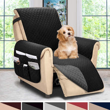 ASHLEYRIVER Recliner Chair Cover,Recliner Slipcover, Recliner Covers for Dogs,Recliner Slipcover,Recliner Protector(Recliner Medium:Burgundy/Beige)