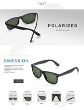 Mens Polarized Sunglasses for Womens UV 400 Protection Grey Green Lens Matte Black Frame 54MM