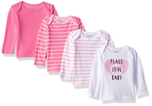 Hanes Ultimate Baby Flexy 4 Pack Long Sleeve Crew Tees