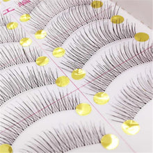 10 Pairs Natural Long Black Fake False Handmade Eyelashes Eye Lashes Makeup