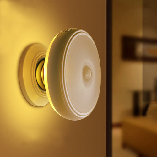 Loskii DX-004 360° Rotation Human Body Sensor LED Night Light Magnetic Holder USB Rechargeable Lamp