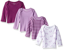 Hanes Ultimate Baby Flexy 4 Pack Long Sleeve Crew Tees